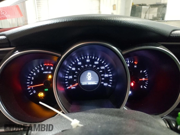 2015 Kia Optima EX with VIN 5XXGN4A71FG440867, listed as a Copart auction lot 50551655 with 180,360 mi miles and Salvage title. Bid and sale history available at DreamBid. Image 9.
