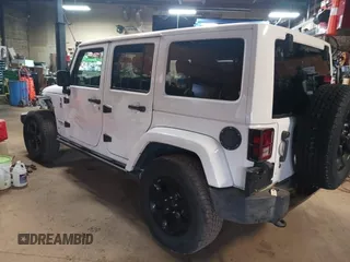 2015 Jeep Wrangler Unlimited Sahara with VIN 1C4BJWEG8FL696581, listed as a IAAI auction lot 41923093 with 193,421 mi miles and . Bid and sale history available at DreamBid. Image 3.