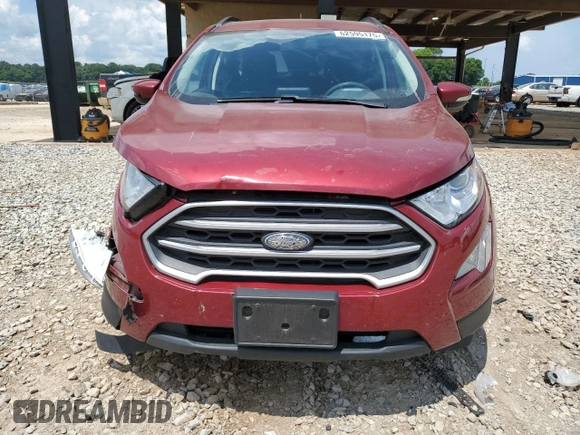 2021 Ford EcoSport SE with VIN MAJ3S2GE7MC449092, listed as a Copart auction lot 62595175 with 92,760 mi miles and Salvage title. Bid and sale history available at DreamBid. Image 5.