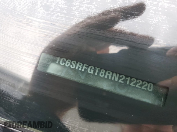 2024 Ram 1500 Tradesman z VIN 1C6SRFGT8RN212220, wystawiony jako Copart lot #59548525 z przebiegiem 64 164 mil mil oraz Czysty tytuł • Clean title. Historia ofert i sprzedaży dostępna na DreamBid. Obrazek 12.