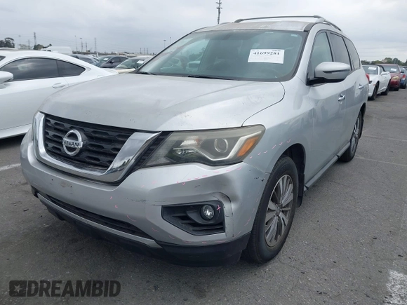 2018 Nissan Pathfinder SL with VIN 5N1DR2MN3JC674373, listed as a IAAI auction lot 41699281 with 56,254 mi miles. Bid and sale history available at carsss.com. Image 19.