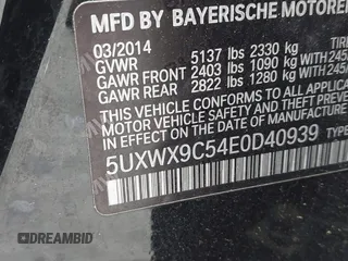 2014 BMW X3 xDrive28i z VIN 5UXWX9C54E0D40939, wystawiony jako IAAI lot #42468079 z przebiegiem Nie podano mil oraz . Historia ofert i sprzedaży dostępna na DreamBid. Obrazek 9.