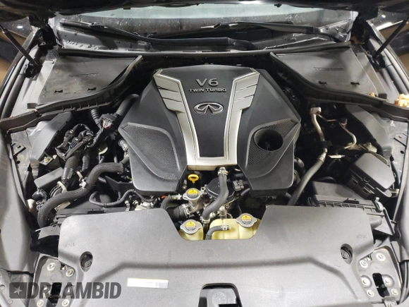 2018 Infiniti Q60 Luxe with VIN JN1EV7EL7JM392006, listed as a Copart auction lot 85520894 with 60,565 mi miles and Salvage title. Bid and sale history available at DreamBid. Image 11.