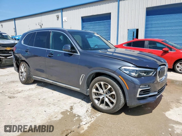 2020 BMW X5 sDrive40i with VIN 5UXCR4C01L9B35432, listed as a Copart auction lot 54367635 with 63,077 mi miles and Salvage title. Bid and sale history available at DreamBid. Image 4.