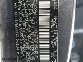 2020 Toyota Prius L Eco with VIN JTDKARFU7L3107327, listed as a Copart auction lot 48572665 with 97,328 mi miles and Salvage Title. Bid and sale history available at carsss.com. Image 15.