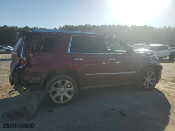 2020 Cadillac Escalade Premium Luxury with VIN 1GYS4CKJ7LR102961, listed as a Copart auction lot 48673875 with 142,808 mi miles and Salvage Title. Bid and sale history available at carsss.com. Image 3.