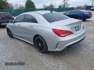 2015 Mercedes-Benz CLA 250 with VIN WDDSJ4GB0FN180649, listed as a IAAI auction lot 41886351 with 160,262 mi miles and . Bid and sale history available at DreamBid. Image 3.