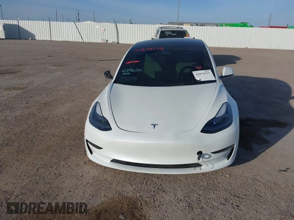 2023 Tesla Model 3 Performance z VIN 5YJ3E1EC5PF689620, wystawiony jako IAAI lot #41814112 z przebiegiem Nie podano mil oraz . Historia ofert i sprzedaży dostępna na DreamBid. Obrazek 10.