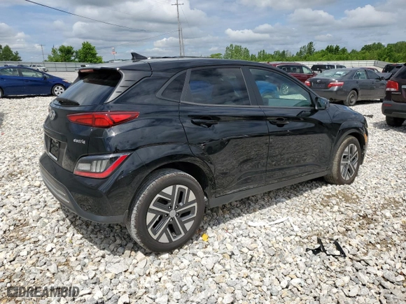2023 Hyundai Kona Electric Limited with VIN KM8K53AG7PU173486, listed as a Copart auction lot 55968754 with 2,210 mi miles and Non Repairable. Bid and sale history available at carsss.com. Image 3.