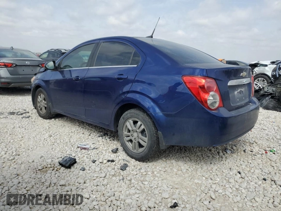 2014 Chevrolet Sonic LT with VIN 1G1JC5SB3E4141502, listed as a Copart auction lot 47993125 with Not Provided miles and Salvage Title. Bid and sale history available at DreamBid. Image 2.