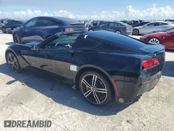 2015 Chevrolet Corvette 1LT with VIN 1G1YA2D77F5109465, listed as a Copart auction lot 76612824 with 87,098 mi miles and Salvage Title. Bid and sale history available at carsss.com. Image 2.