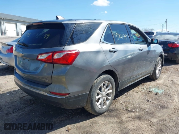 2018 Chevrolet Equinox LT with VIN 3GNAXJEV1JL119245, listed as a IAAI auction lot 41987159 with 54,489 mi miles and . Bid and sale history available at DreamBid. Image 4.