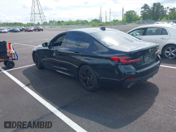 2021 BMW 5 Series 540i with VIN WBA53BJ08MWW95688, listed as a IAAI auction lot 42064036 with 39,410 mi miles and . Bid and sale history available at DreamBid. Image 3.