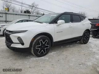 2023 Chevrolet Blazer RS with VIN 3GNKBERS1PS233335, listed as a Copart auction lot 45636345 with 10,615 mi miles and Salvage Title. Bid and sale history available at carsss.com. Image 1.