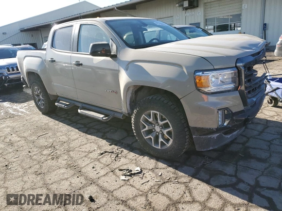 2022 GMC Canyon 4WD AT4 w/Leather with VIN 1GTG6FEN2N1157017, listed as a Copart auction lot 42788605 with 32,317 mi miles and Salvage Title. Bid and sale history available at carsss.com. Image 4.