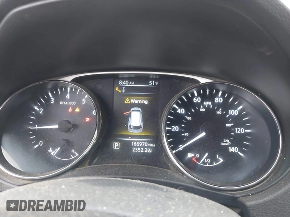 2016 Nissan Rogue SL with VIN 5N1AT2MV0GC851152, listed as a IAAI auction lot 41849173 with 166,970 mi miles and . Bid and sale history available at DreamBid. Image 7.