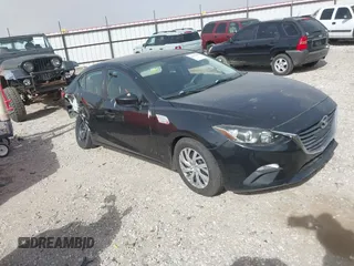 2014 Mazda 3 i Sport with VIN 3MZBM1U77EM108482, listed as a IAAI auction lot 41737005 with 143,689 mi miles. Bid and sale history available at carsss.com. Image 1.