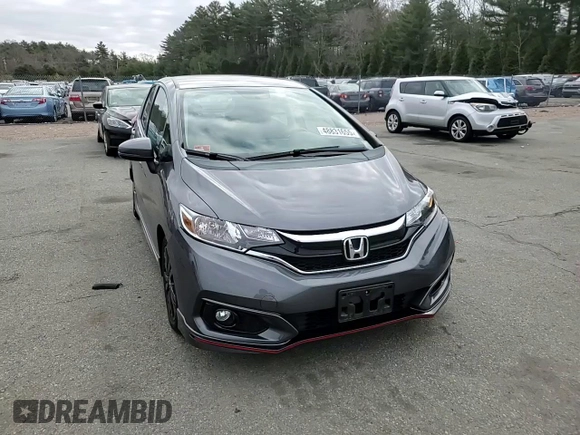 2018 Honda Fit Sport with VIN 3HGGK5H67JM718790, listed as a Copart auction lot 48831655 with 33,891 mi miles and Salvage Title. Bid and sale history available at carsss.com. Image 10.