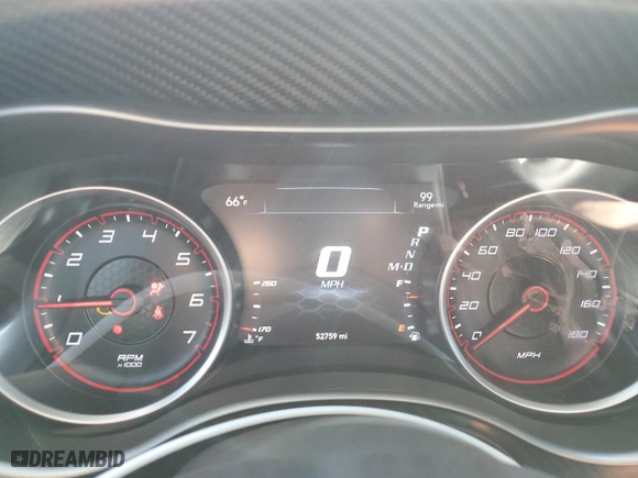 2020 Dodge Charger Scat Pack with VIN 2C3CDXGJ2LH232208, listed as a Copart auction lot 48927195 with 52,759 mi miles and Salvage Title. Bid and sale history available at carsss.com. Image 9.