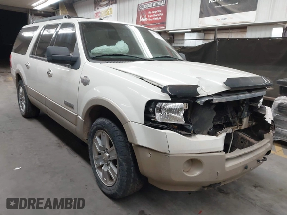 2008 Ford Expedition EL Eddie Bauer with VIN 1FMFK18538LA60838, listed as a IAAI auction lot 41456310 with 201,597 mi miles. Bid and sale history available at carsss.com. Image 1.