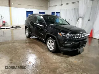 2022 Jeep Compass Latitude with VIN 3C4NJDBB0NT122375, listed as a Copart auction lot 46575035 with 18,765 mi miles and Salvage Title. Bid and sale history available at DreamBid. Image 15.