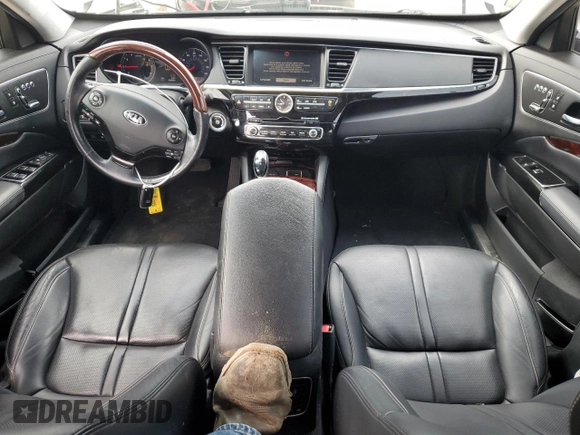 2015 Kia K900 Luxury with VIN KNALW4D48F6019883, listed as a Copart auction lot 58832735 with 59,086 mi miles and Salvage title. Bid and sale history available at DreamBid. Image 8.