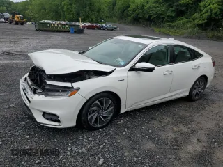 2019 Honda Insight Touring z VIN 19XZE4F96KE001203, wystawiony jako Copart lot #59318115 z przebiegiem 77 889 mil mil oraz Szkoda całkowita • Salvage title. Historia ofert i sprzedaży dostępna na DreamBid. Obrazek 1.