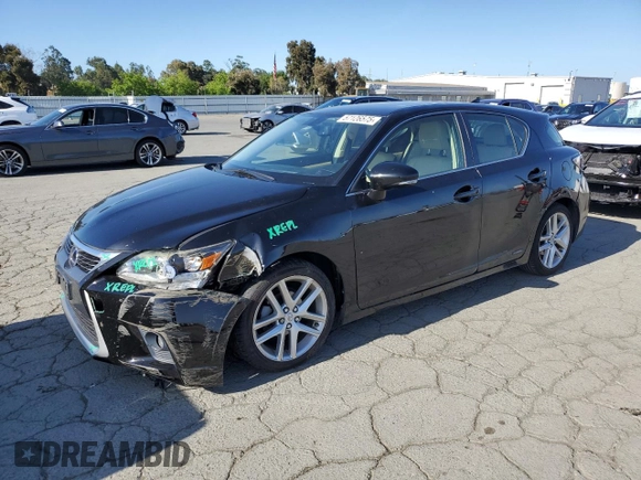 2015 Lexus CT 200h with VIN JTHKD5BH4F2213557, listed as a Copart auction lot 57126575 with 94,922 mi miles and Salvage title. Bid and sale history available at DreamBid. Image 1.