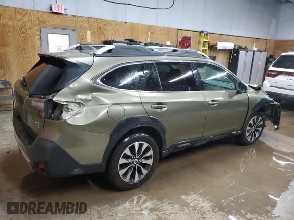 2023 Subaru Outback Touring with VIN 4S4BTAPC2P3125480, listed as a Copart auction lot 57639095 with 41,588 mi miles and Clean title. Bid and sale history available at DreamBid. Image 3.