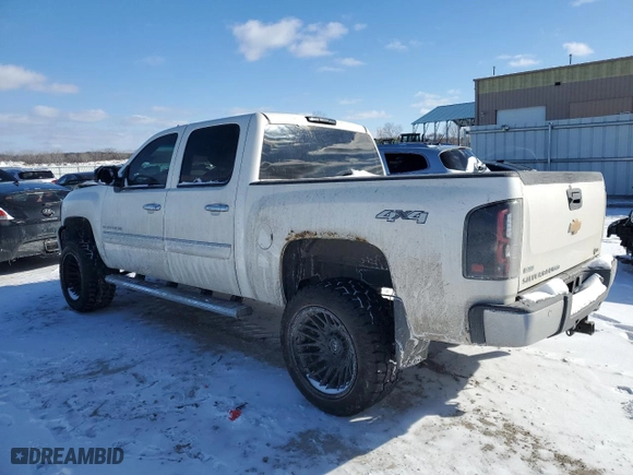 2012 Chevrolet Silverado 1500 LTZ with VIN 3GCPKTE72CG145251, listed as a Copart auction lot 45726985 with 0 mi miles and Salvage Title. Bid and sale history available at carsss.com. Image 2.