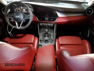 2019 Alfa Romeo Giulia Ti Sport with VIN ZARFAMBN7K7606337, listed as a Copart auction lot 62348415 with 43,709 mi miles and Salvage title. Bid and sale history available at DreamBid. Image 8.