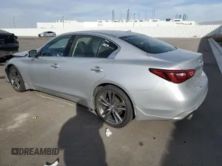 2019 Infiniti Q50 3.0t Signature Edition with VIN JN1EV7AP8KM541632, listed as a Copart auction lot 84759594 with 46,303 mi miles and Salvage Title. Bid and sale history available at carsss.com. Image 2.