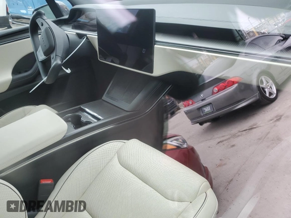 2023 Tesla Model X Plaid with VIN 7SAXCBE62PF405922, listed as a Copart auction lot 53826915 with 1,358 mi miles and Salvage Title. Bid and sale history available at DreamBid. Image 8.