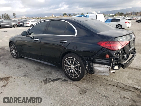 2023 Mercedes-Benz C 43 AMG with VIN W1KAF8HB9PR080028, listed as a Copart auction lot 45000615 with 12,786 mi miles and Salvage Title. Bid and sale history available at DreamBid. Image 2.