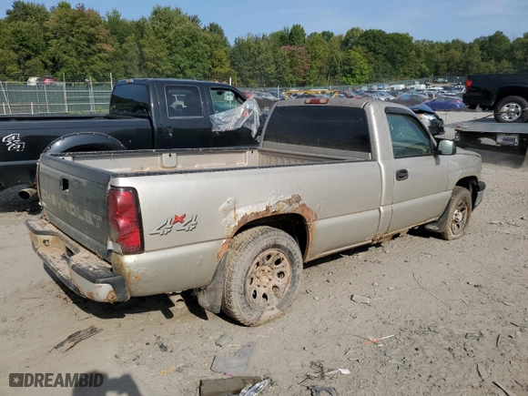 2007 Chevrolet Silverado 1500 Classic Work Truck with VIN 3GCEK14X87G180072, listed as a Copart auction lot 69244694 with 0 mi miles and Salvage Title. Bid and sale history available at carsss.com. Image 3.