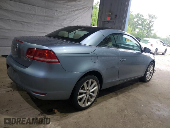 2012 Volkswagen Eos Komfort with VIN WVWBW7AH3CV000666, listed as a Copart auction lot 58509685 with 188,344 mi miles and Clean title. Bid and sale history available at DreamBid. Image 3.