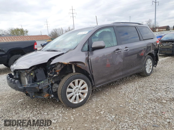 2011 Toyota Sienna XLE with VIN 5TDDK3DC4BS005526, listed as a Copart auction lot 51244785 with Not Provided miles and Salvage Title. Bid and sale history available at DreamBid. Image 1.