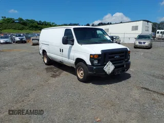 2010 Ford Econoline Cargo Commercial with VIN 1FTNE1EW8ADA91751, listed as a IAAI auction lot 42490967 with 208,704 mi miles and . Bid and sale history available at DreamBid. Image 1.