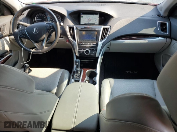 2015 Acura TLX Technology with VIN 19UUB1F57FA015832, listed as a Copart auction lot 59183235 with 84,395 mi miles and Salvage title. Bid and sale history available at DreamBid. Image 8.