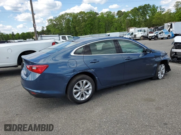 2024 Chevrolet Malibu LT with VIN 1G1ZD5ST0RF204297, listed as a Copart auction lot 55657665 with 28,853 mi miles and Clean Title. Bid and sale history available at DreamBid. Image 3.