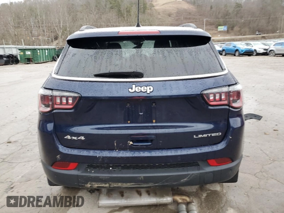 2021 Jeep Compass Limited with VIN 3C4NJDCBXMT602906, listed as a Copart auction lot 47918215 with 70,784 mi miles and Salvage Title. Bid and sale history available at DreamBid. Image 6.