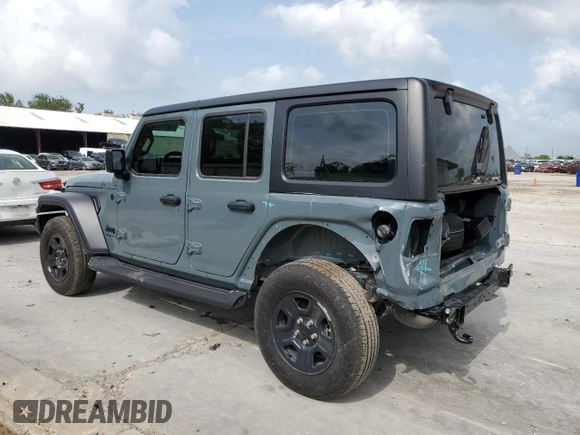 2024 Jeep Wrangler Willys with VIN 1C4PJXDG4RW278583, listed as a Copart auction lot 50951845 with 2,456 mi miles and Salvage Title. Bid and sale history available at carsss.com. Image 2.