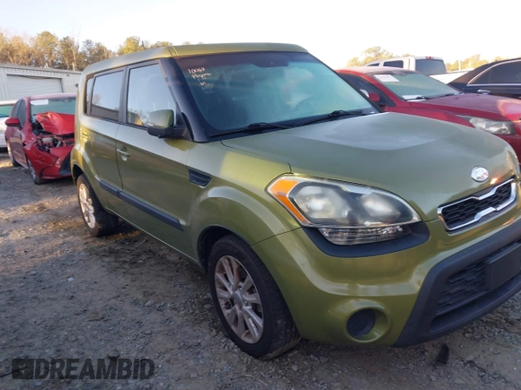 2012 Kia Soul + with VIN KNDJT2A60C7435431, listed as a IAAI auction lot 41825391 with 91,692 mi miles. Bid and sale history available at carsss.com. Image 1.