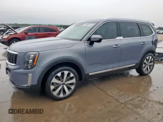 2022 Kia Telluride EX with VIN 5XYP34HC7NG243155, listed as a Copart auction lot 55508125 with 55,033 mi miles and Salvage title. Bid and sale history available at DreamBid. Image 1.