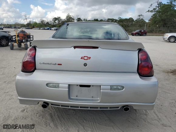 2002 Chevrolet Monte Carlo SS with VIN 2G1WX15K729335697, listed as a Copart auction lot 44739155 with 120,218 mi miles and Non Repairable. Bid and sale history available at carsss.com. Image 6.