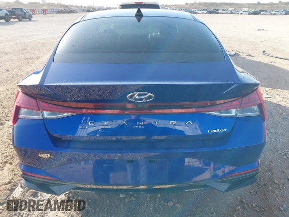 2023 Hyundai Elantra Limited with VIN 5NPLP4AG7PH110309, listed as a IAAI auction lot 41839676 with 37,198 mi miles and . Bid and sale history available at DreamBid. Image 16.