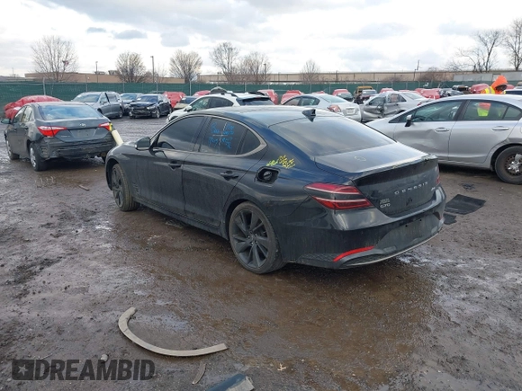 2023 Genesis G70 2.0T with VIN KMTG34TA5PU120298, listed as a IAAI auction lot 41515747 with 32,724 mi miles and . Bid and sale history available at DreamBid. Image 3.