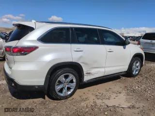 2014 Toyota Highlander Limited with VIN 5TDDKRFH3ES026917, listed as a Copart auction lot 48786845 with 92,859 mi miles and Salvage Title. Bid and sale history available at carsss.com. Image 3.