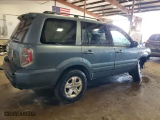 2008 Honda Pilot EX with VIN 5FNYF18408B032927, listed as a Copart auction lot 50403265 with 172,286 mi miles and Salvage Title. Bid and sale history available at carsss.com. Image 3.