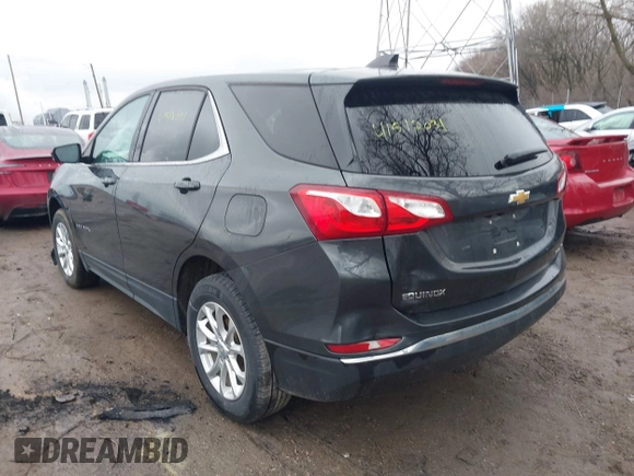 2020 Chevrolet Equinox LT with VIN 2GNAXUEV9L6229579, listed as a IAAI auction lot 41512031 with 96,446 mi miles and . Bid and sale history available at DreamBid. Image 3.